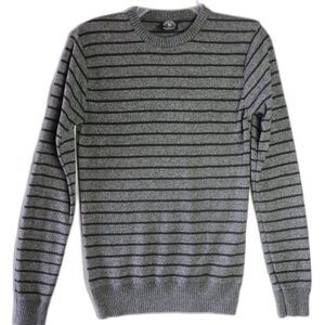 Street Rules Clothing Co Boys Size 18 Sweater Gray w Stripes Pull Over